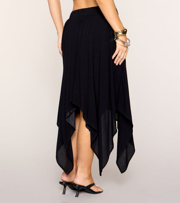 Windsor Angle Play Hanky Hem Midi Skirt - Image 3