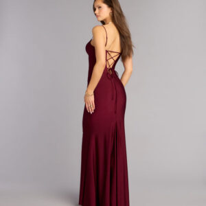 Windsor Arlette Corset Lace-Up Mermaid Dress