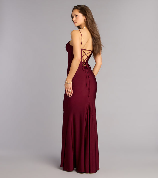 Windsor Arlette Corset Lace-Up Mermaid Dress