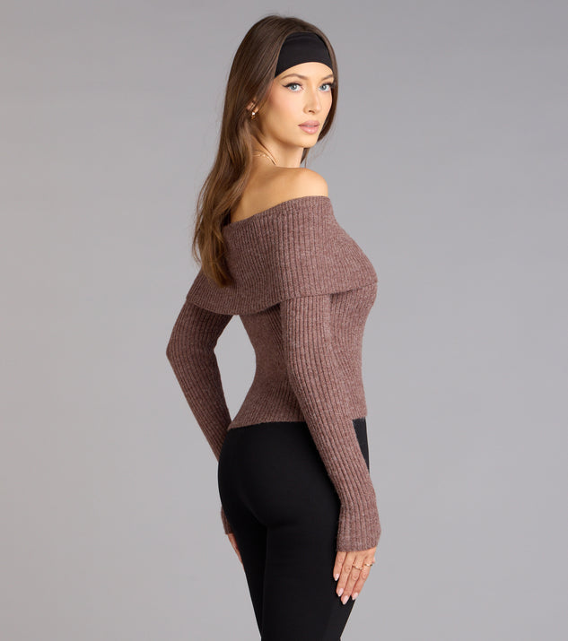 Windsor Autumn Muse Off-The-Shoulder Sweater - Image 3