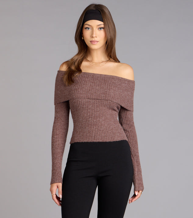 Windsor Autumn Muse Off-The-Shoulder Sweater - Image 2