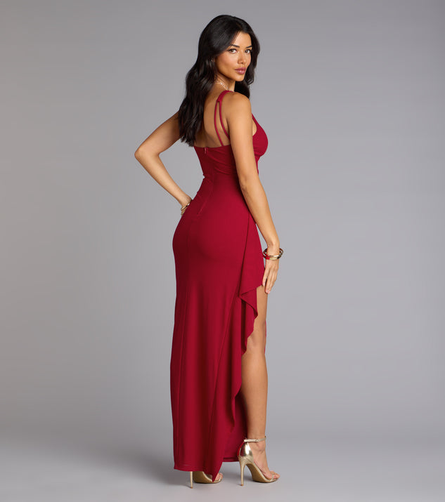 Windsor Ayden Ruffle High Slit Mermaid Dress - Image 2