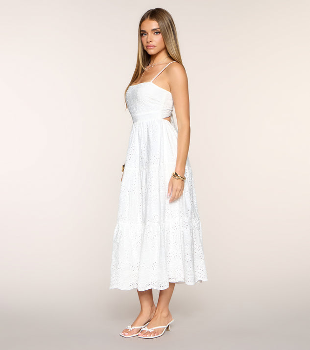 Windsor Barefoot In Bloom Eyelet Midi Dress - Image 3