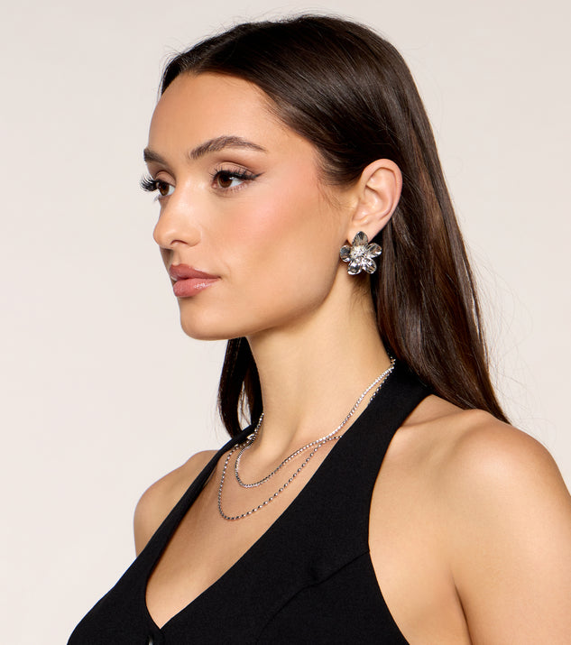 Windsor Bloom And Shine Flower Earrings - Image 2