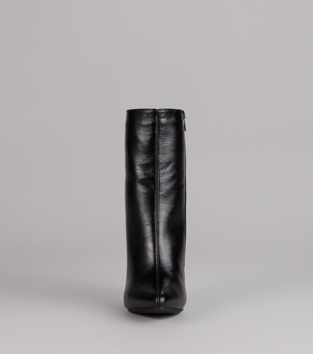 Windsor Bold Step Faux Leather Booties - Image 3
