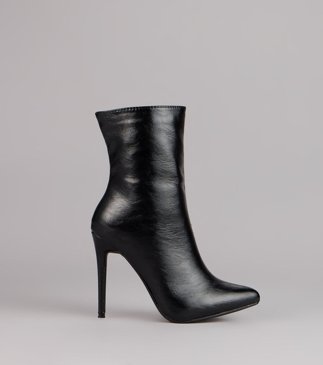 Windsor Bold Step Faux Leather Booties - Image 2