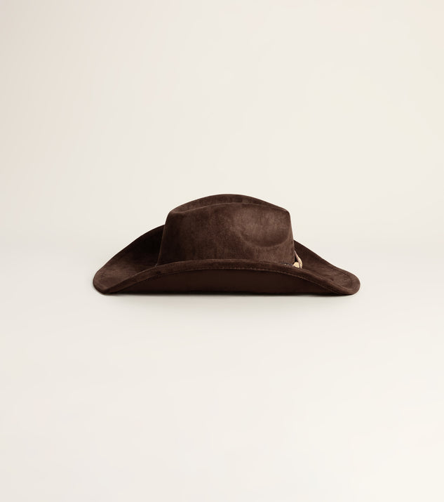 Windsor Bold Western Faux Suede Cowboy Hat - Image 3