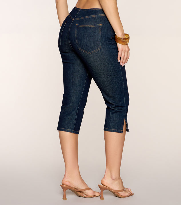 Windsor Booked And Busy Denim Capri Pants - Image 3