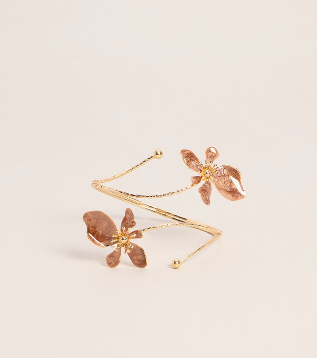 Windsor Botanical Muse Flower Cuff Bracelet - Image 2