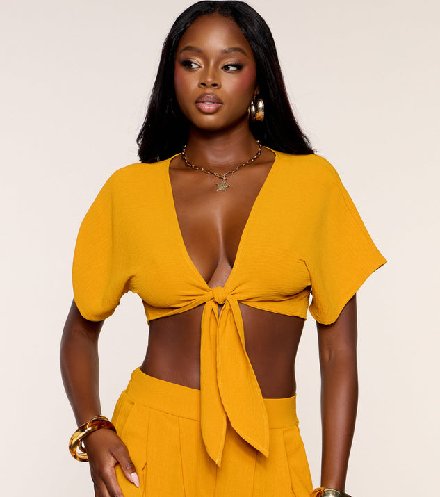 Windsor Breezy And Bold Tie-Front Top - Image 3