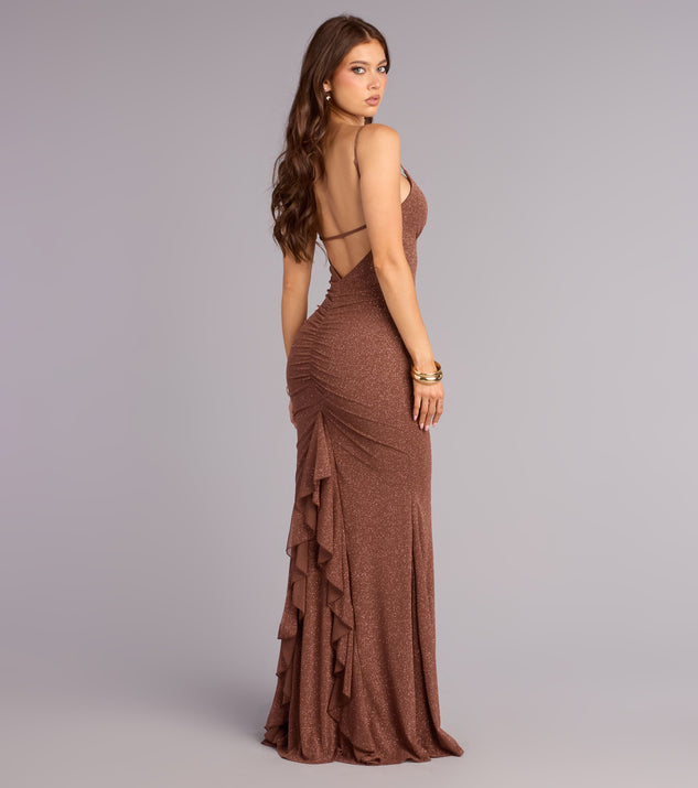 Windsor Brittany Glitter Mermaid Formal Dress - Image 3