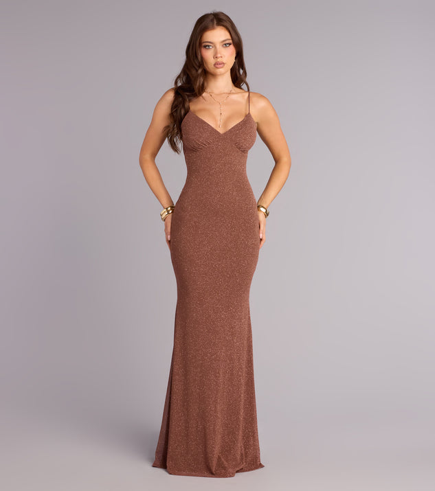 Windsor Brittany Glitter Mermaid Formal Dress - Image 2