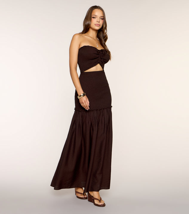 Windsor Brown Sugar Breeze Cutout Maxi Dress - Image 3
