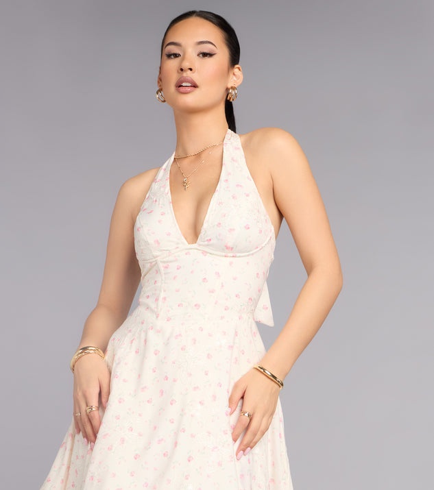 Windsor Brunch Bloom Floral Butterfly Midi Dress - Image 3