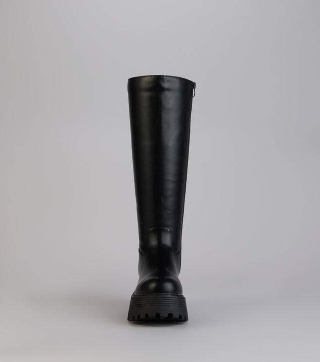 Windsor Built To Stomp Faux Leather Lug Boots - Image 3