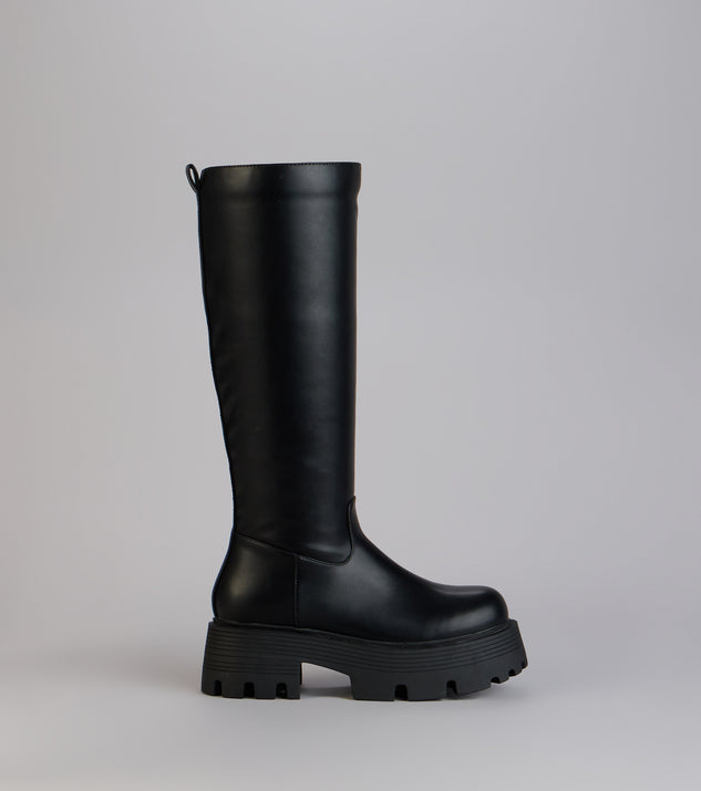 Windsor Built To Stomp Faux Leather Lug Boots - Image 2