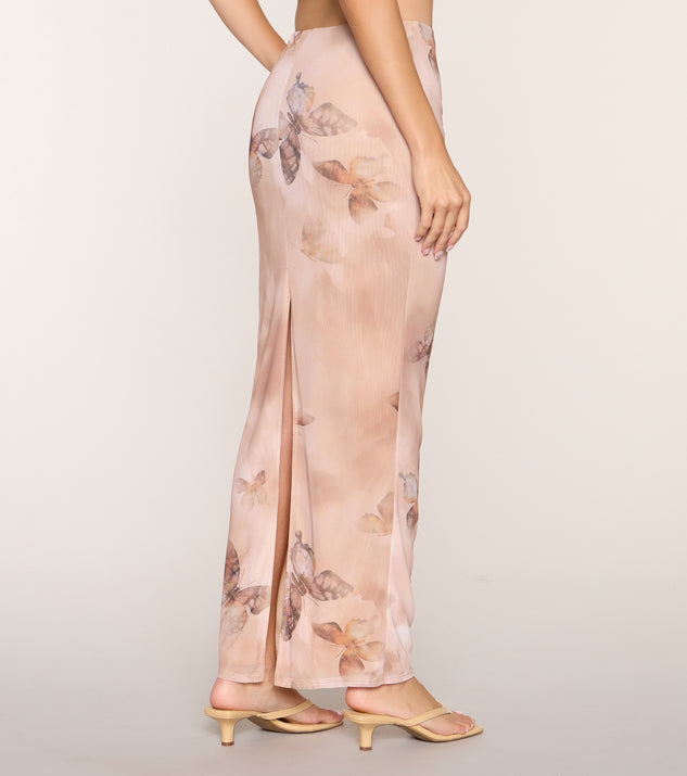 Windsor Butterfly Kisses Mesh Maxi Skirt - Image 3