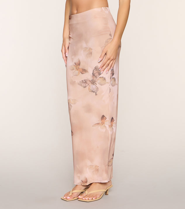 Windsor Butterfly Kisses Mesh Maxi Skirt - Image 2