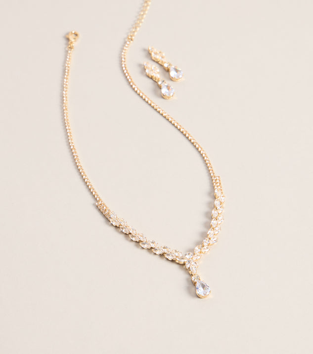 Windsor Catch The Light Rhinestone Necklace And Earrings Set - Image 3