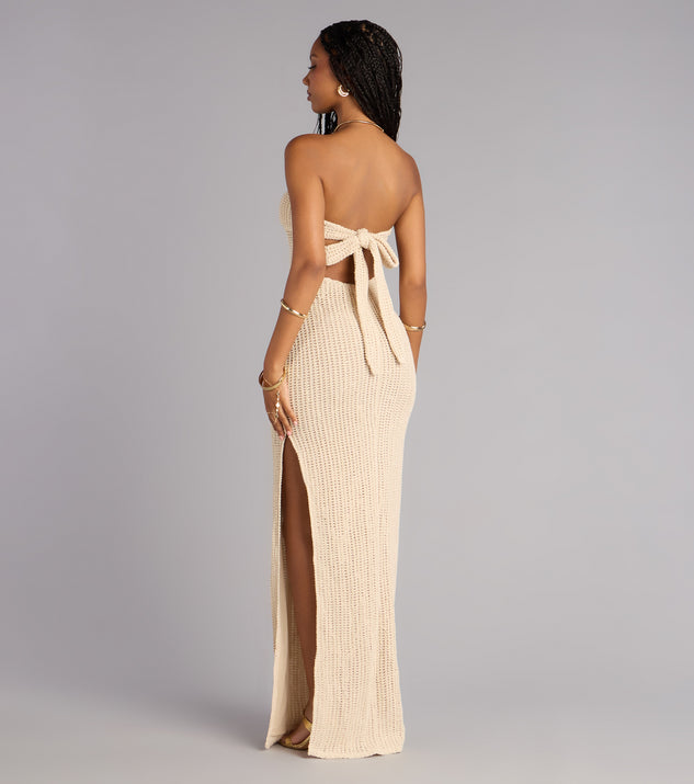 Windsor Catrina Crochet Slit Formal Dress - Image 2