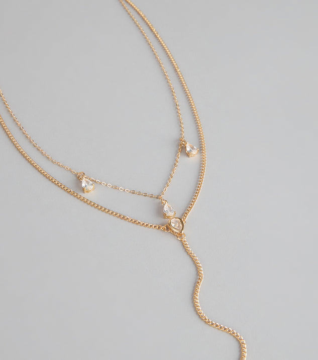 Windsor Charmed To Layer Rhinestone Necklace - Image 3