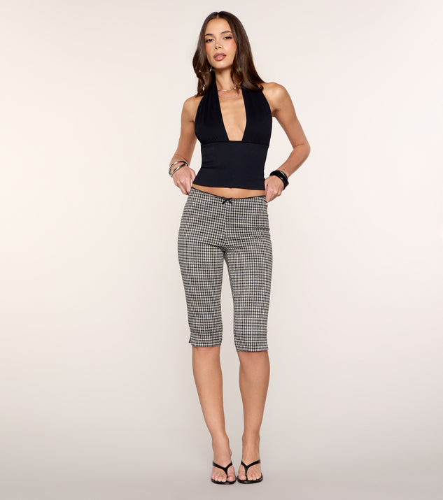 Windsor Checked Out Plaid Capri Pants - Image 2
