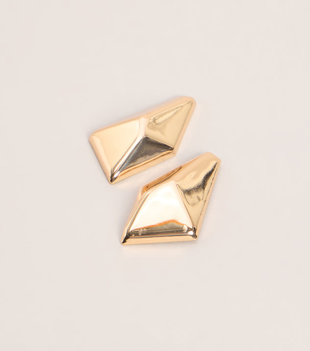 Windsor Chic Angle Geometric Stud Earrings - Image 3
