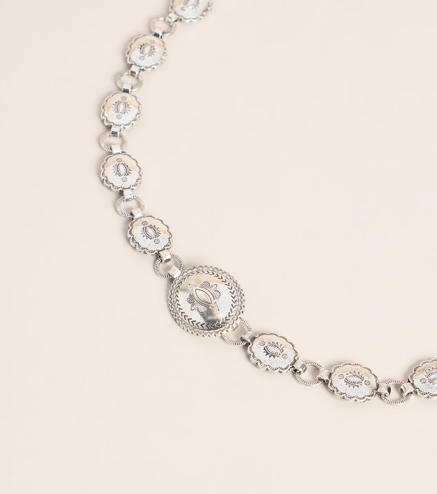 Windsor Chic Detail Mini Concho Chain Belt - Image 3