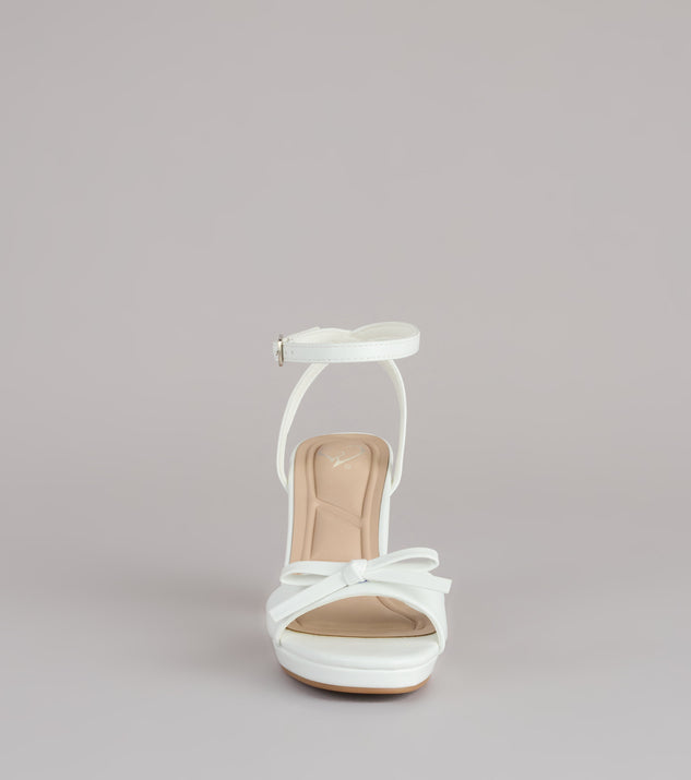 Windsor Chic Little Bow Platform Heels - Image 3