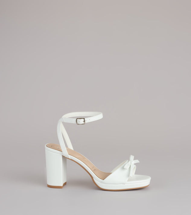 Windsor Chic Little Bow Platform Heels - Image 2