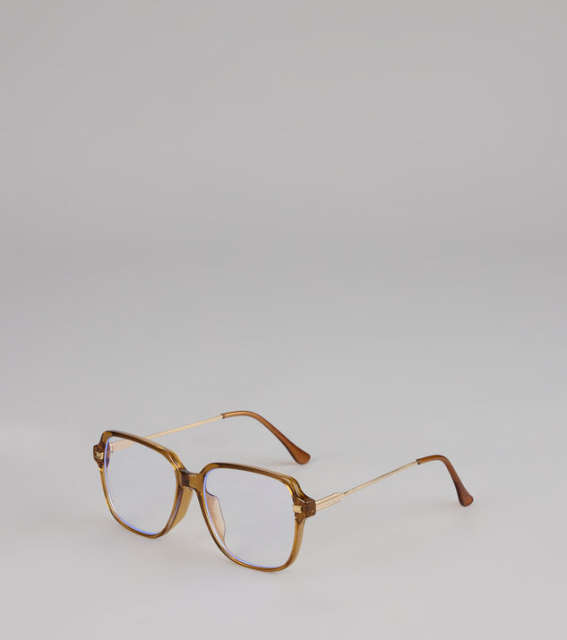 Windsor Chic Look Oversized Blue Light Glasses - Image 3