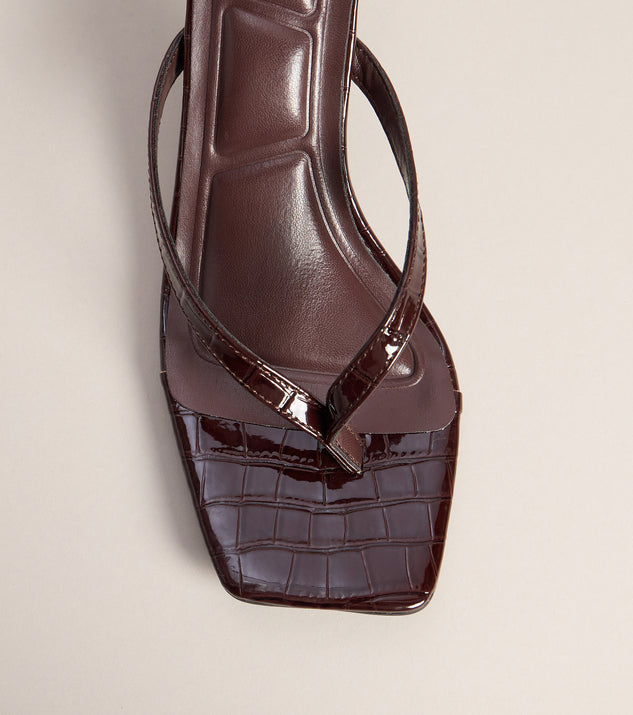 Windsor Chic On Repeat Thong Stiletto Heels - Image 3