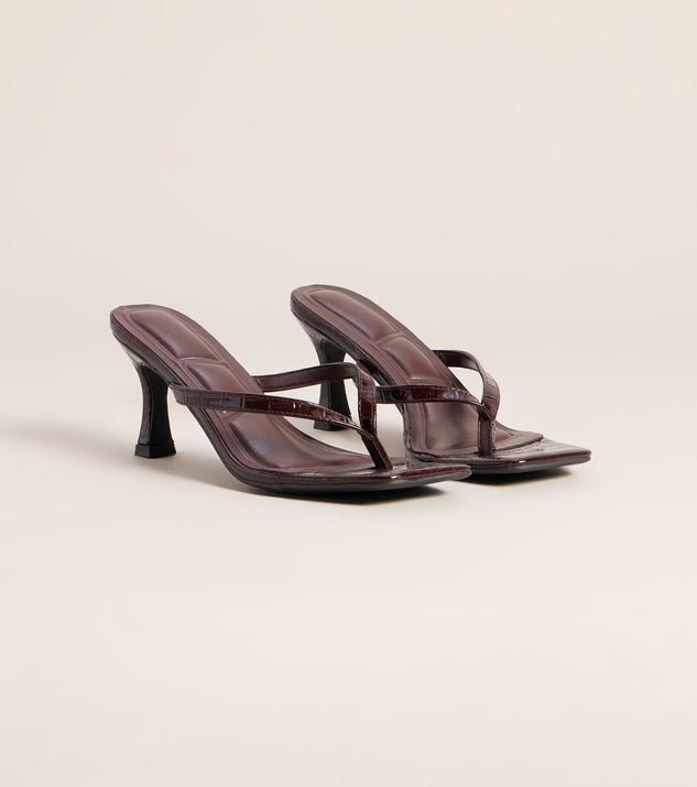 Windsor Chic On Repeat Thong Stiletto Heels - Image 2