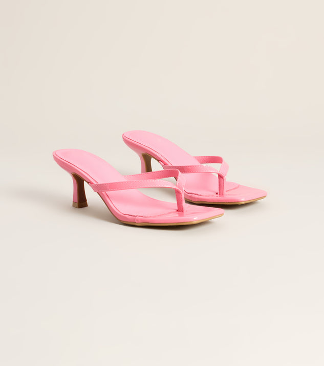 Windsor Chic On Schedule Thong Heels - Image 2