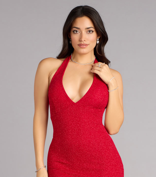 Windsor Cleo Glitter Knit Mermaid Formal Dress - Image 3