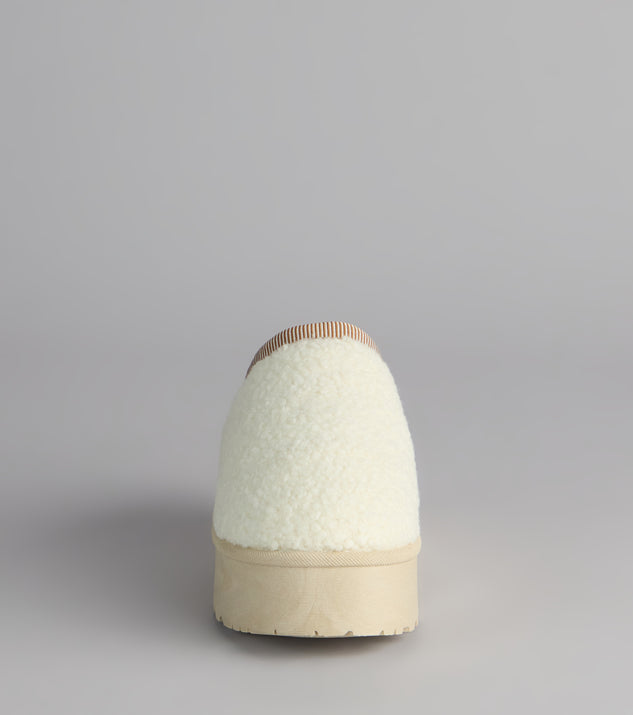 Windsor Cloud Club Faux Sherpa Platform Slippers - Image 3
