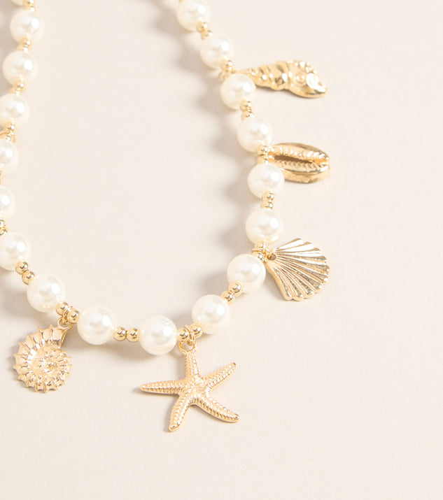 Windsor Coastal Charm Pearl Choker Necklace - Image 3