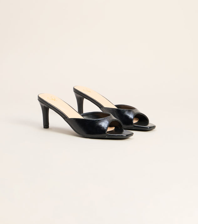 Windsor Coffee To Cocktails Peep Toe Mules - Image 2
