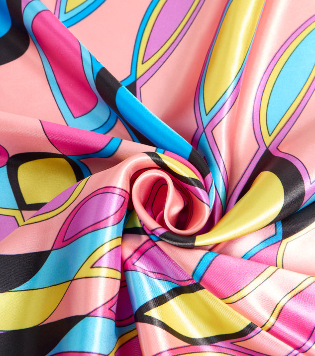 Windsor Color Outside The Lines Satin Scarf - Image 3