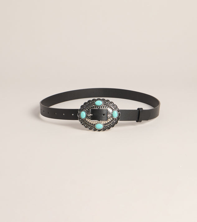 Windsor Cool Girl Classic Stone Buckle Belt - Image 3