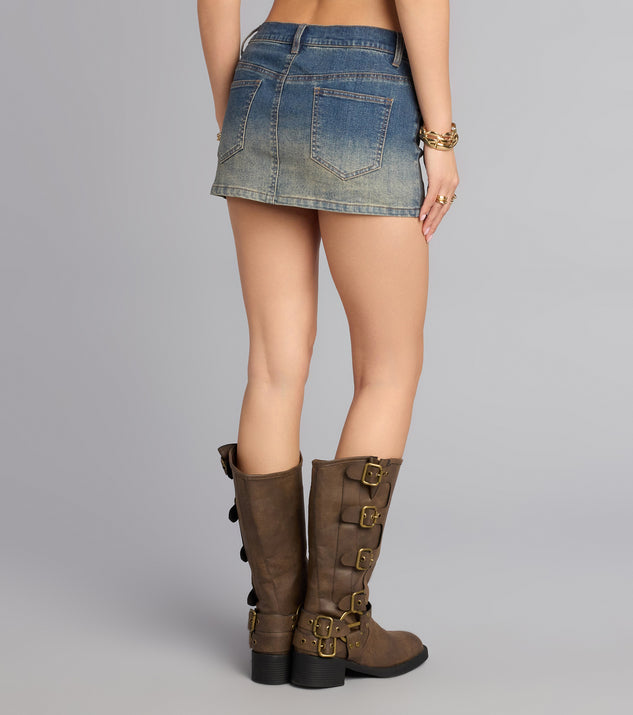Windsor Cool It With The Attitude Denim Skort - Image 3