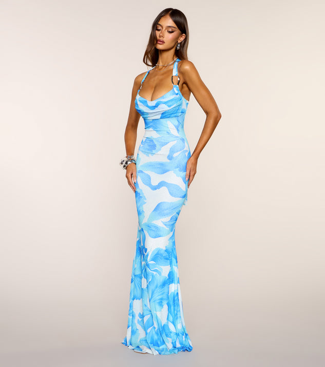Windsor Corrine Tropical Mermaid Formal Dress - Image 3