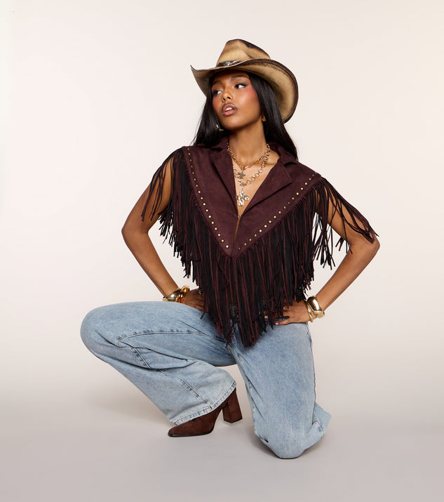 Windsor Cowgirl After Dark Fringe Topper - Image 3