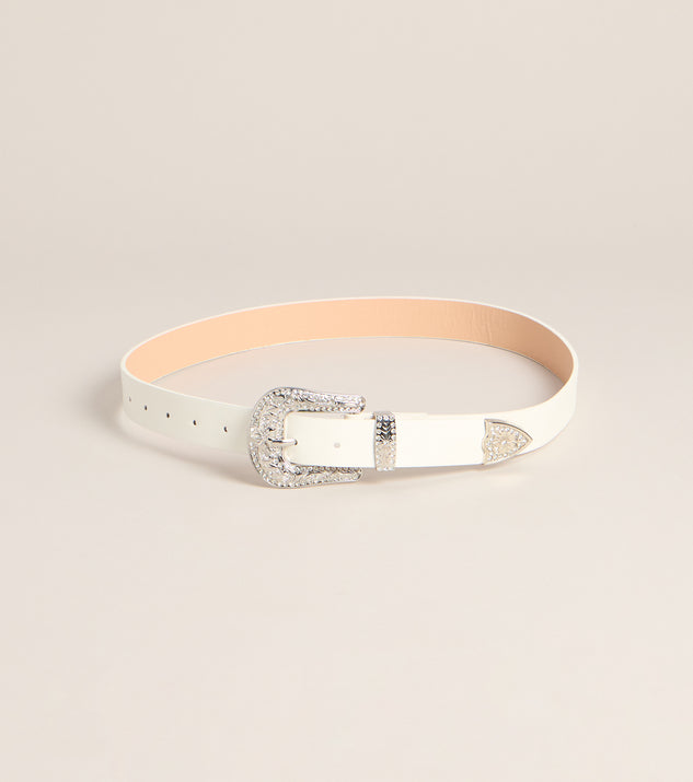 Windsor Cowgirl Chic Western Buckle Belt - Image 3