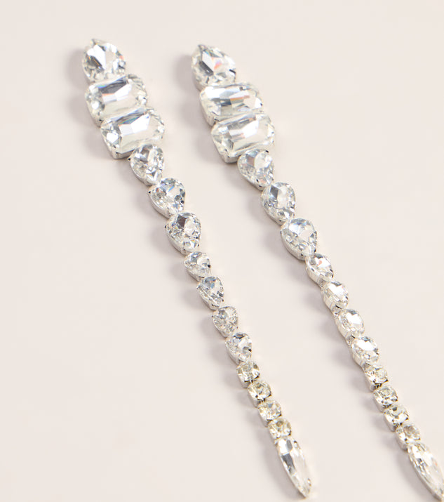 Windsor Crystal Cascade Statement Earrings - Image 2