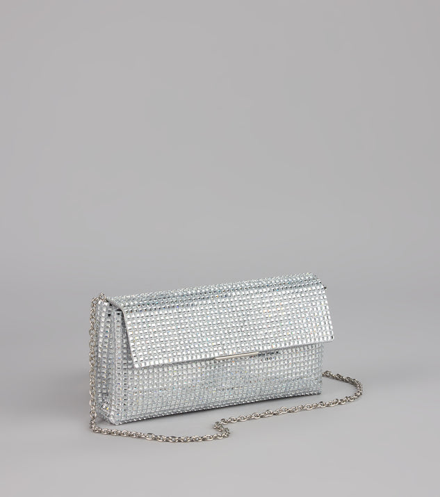 Windsor Crystal Hour Square Rhinestone Clutch - Image 3