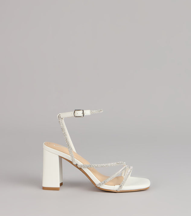 Windsor Crystal Hour Strappy Block Heels - Image 2