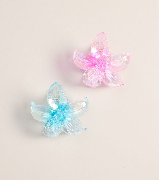 Windsor Cute Catch Flower Two Pack Hair Clips - Image 3