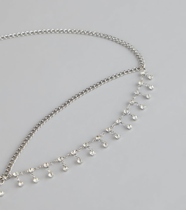 Windsor Dainty Drama Rhinestone Belly Chain - Image 3