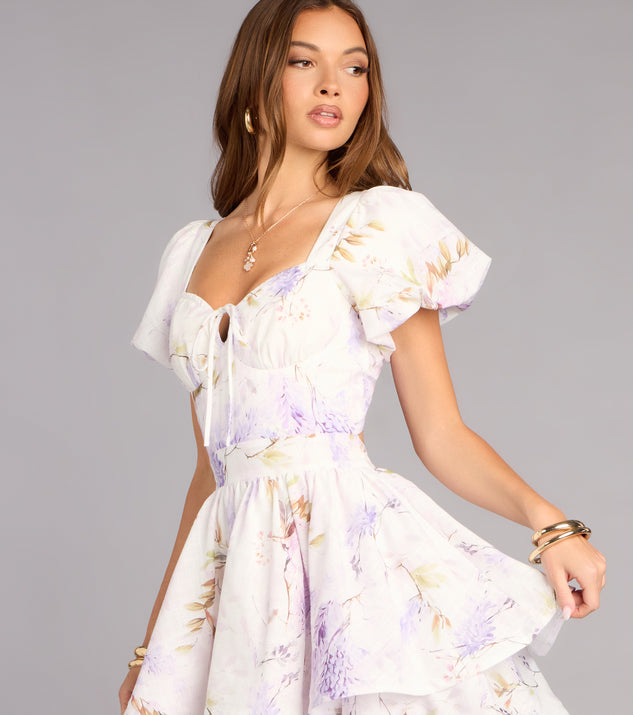 Windsor Day Date Floral Mini Dress - Image 3